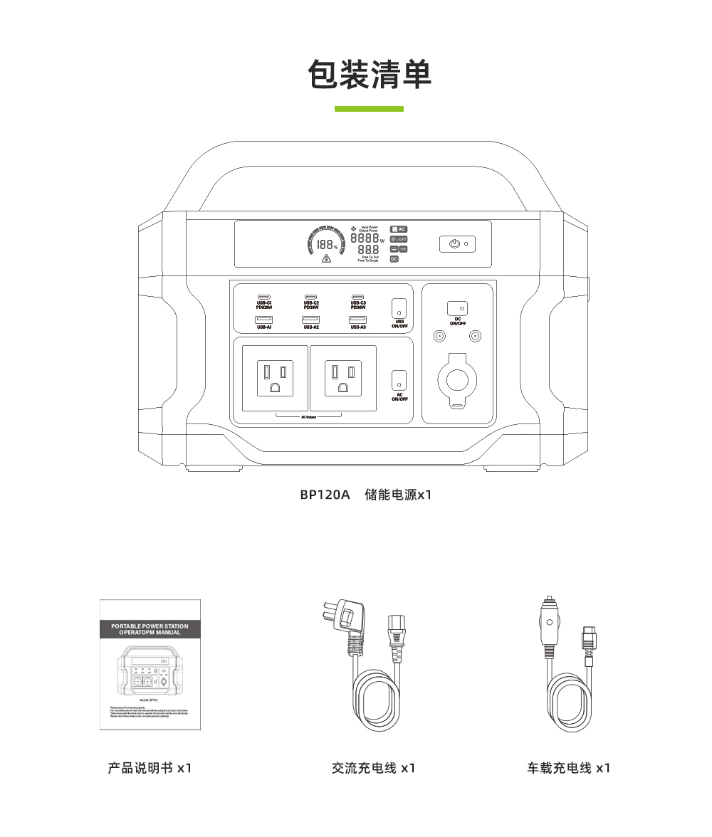 Boltpower電將軍 BP120A  1200W戶外儲能電源_14
