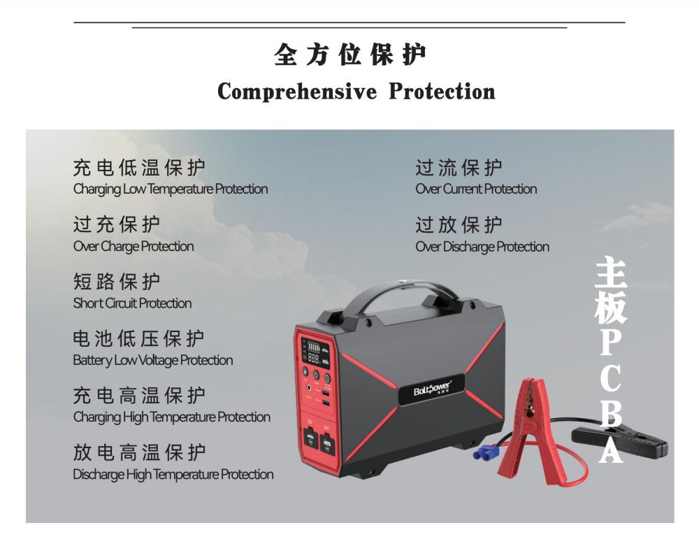 電將軍V9大容量多功能汽車應急啟動電源_12